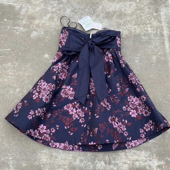 Free People Matilda Floral Mini Dress in Navy Combo - Picture 2 of 8